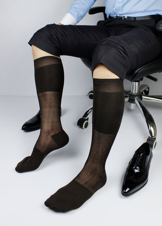 Calcetines de Seda para Hombre - Tubo Alto Ultrafino - Image 4