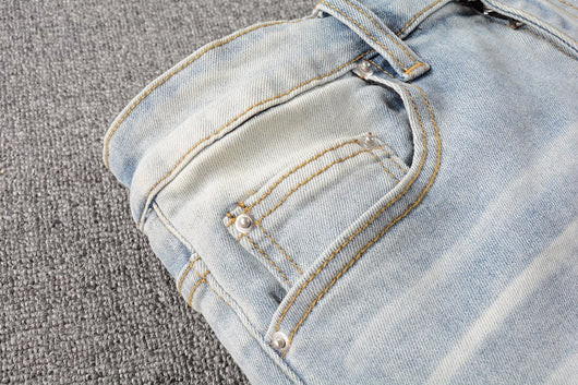 Jeans Skinny Ajustados con Algodón Elástico y Detalles Rotos - Image 4