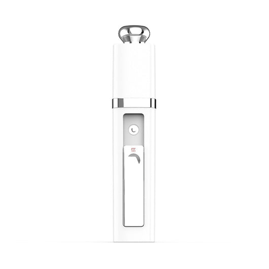 Pink USB Power Bank Nano Spray Moisturizer with silver accents, featuring a power button and sleek design. - Image 6