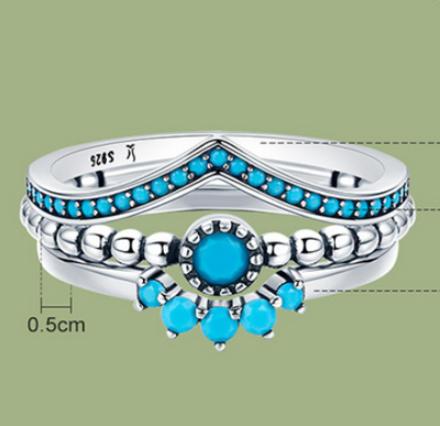 Anillo de Plata Esterlina 925 para Mujer con Diseño Único y Combinación de Texturas - Image 5