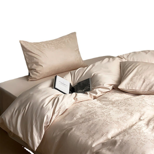 Juego de Cama Jacquard Terciopelo Algodón Puro 4 Piezas - Image 2