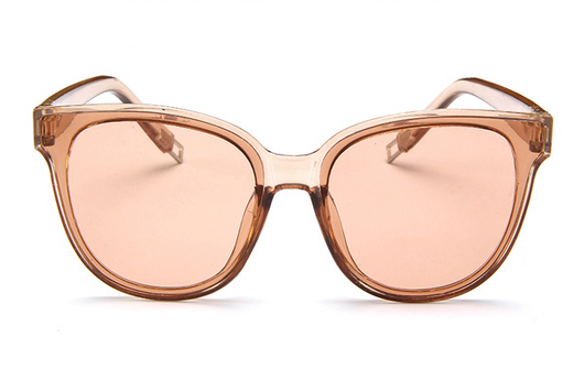 Black frame cat-eye sunglasses with vibrant pink mirrored lenses, suitable for women and fashion trends. - Image 6