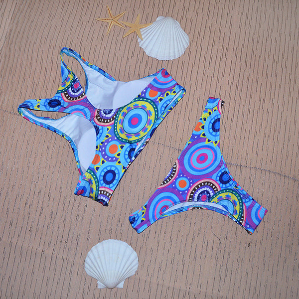Bikini Estampado Moderno para Mujer - Conjunto de Baño Trendy