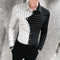 Camisa Casual Hombre Contraste de Colores Estilo Británico