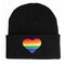 Gorro Tejido con Bordado Love Colorido para Hombres y Mujeres LGBTQ+