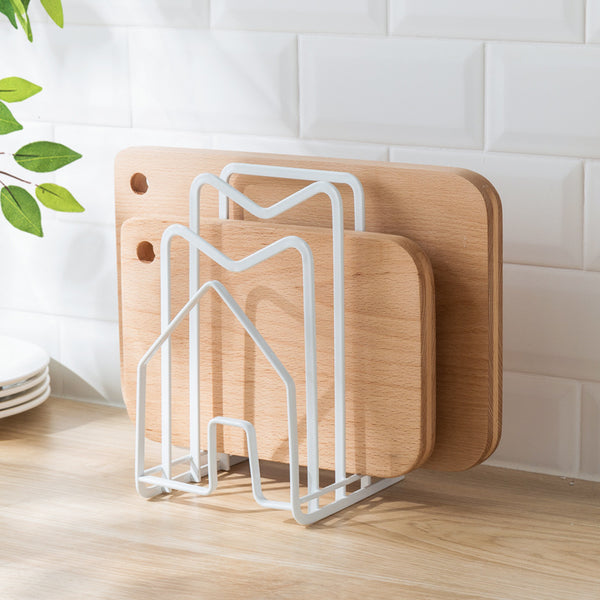 Organizador Multifunción de Acero Inoxidable para Filtros, Tablas y Cuchillos de Cocina