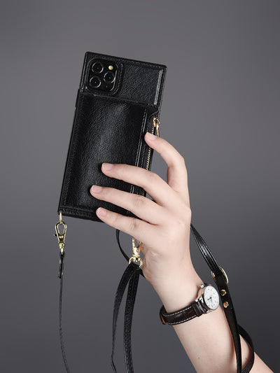 Cartera Cruzada Multifuncional con Compartimentos para Monedas, Tarjetas y Teléfono - Image 3