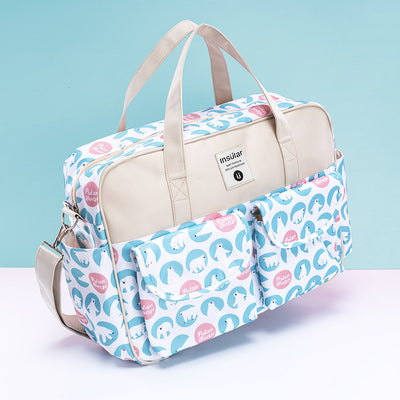 Bolso Maternal Bandolera Elegante con Diseño Asimétrico - Image 5