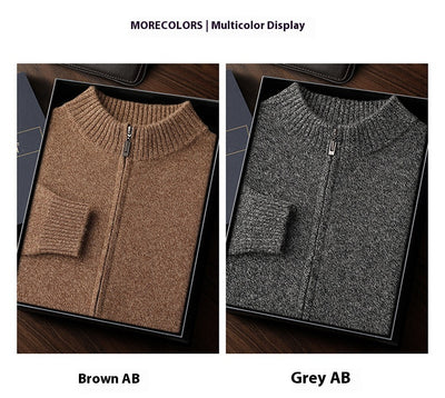 Abrigo de Cuello Alto en Cashmere para Hombre - Otoño e Invierno - Image 21