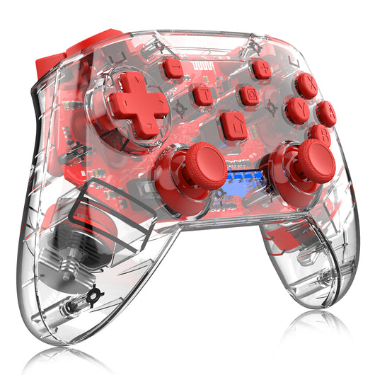 Control Inalámbrico Gamer Bluetooth con Luces LED Transparente - Image 6