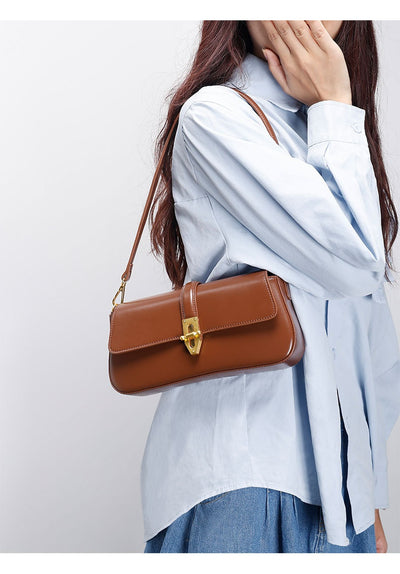 Bolso Bandolera de Cuero con Textura Salvaje para Mujer - Image 9
