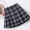 Negro y Blanco plaid skirt