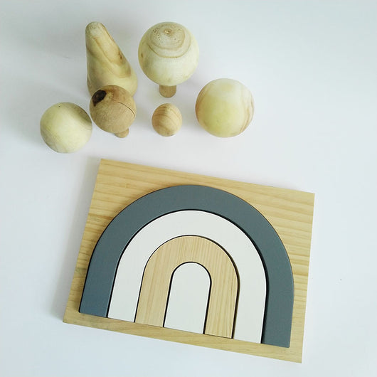 Bloques de Madera Arcoíris - Puzzle Educativo - Image 10