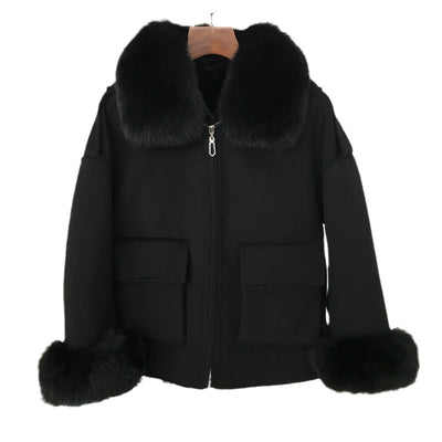 Abrigo de Lana Reversible Grueso para Otoño e Invierno - Image 5
