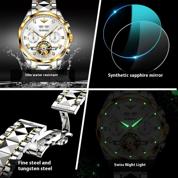 Reloj Automático Mecánico Hueco Sumergible para Hombre