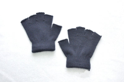Guantes Tejidos Medio Dedo Color Sólido para Niños - Calidez sin Límites - Image 22