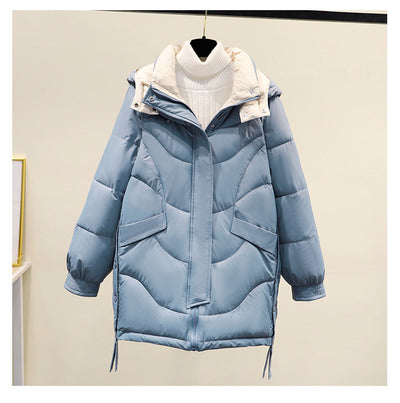 Chaqueta Acolchada Impermeable con Capucha y Contraste de Colores - Image 13