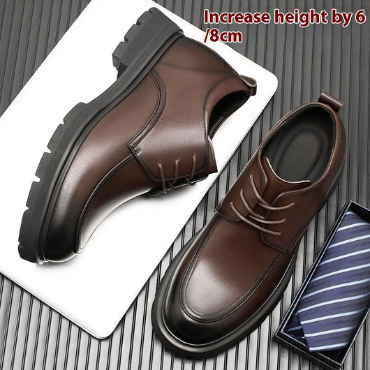Zapatos Formales de Cuero con Plantilla Elevadora para Hombre