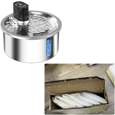 Fuente de Agua para Gatos Acero Inoxidable con Calentamiento Continuo - Image 10