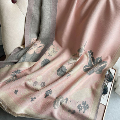 Manta Térmica de Cachemira con Diseño Floral Jaquard para Aire Acondicionado - Image 7