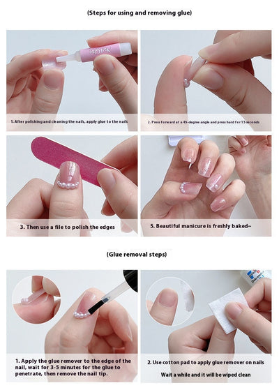 Stickers de Uñas Estilo Francés con Cristales de Colores - Image 14