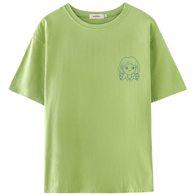 Playera Casual de Algodón con Estampado para Mujer - Verano - Image 38