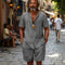 Conjunto de Camisa y Shorts en Algodón-Lino: Comodidad y Estilo