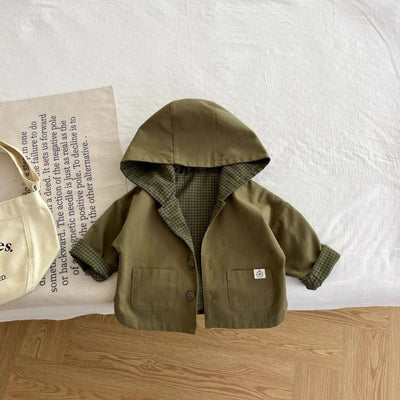Abrigo Impermeable con Capucha Estilo Coreano para Niños - Image 8