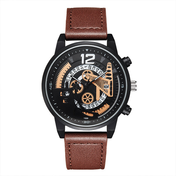Reloj Mecánico de Diseño Calado con Calendario