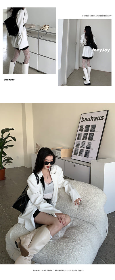 Traje Blazer Blanco Mujer - Elegancia y Sofisticación Urbana - Image 8
