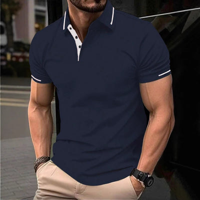 Camisa Casual Transpirable de Manga Corta para Negocios y Commuting - Image 3