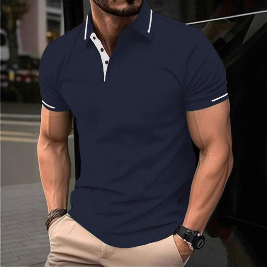 Camisa Casual Transpirable de Manga Corta para Negocios y Commuting - Image 3