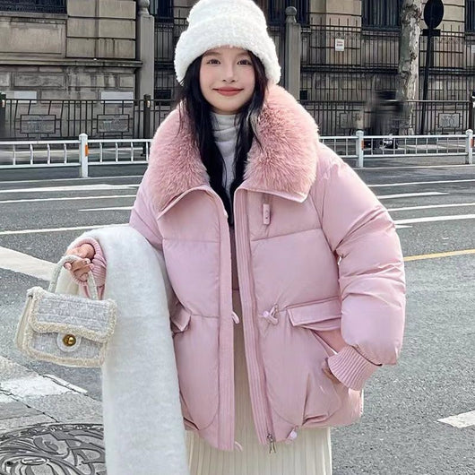 Chaqueta Puffer Estilo Coreano con Solapas Sueltas - Image 3