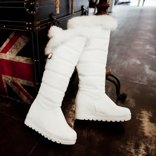 Botas Cálidas de Caña Alta con Suela Gruesa para Mujer - Image 5