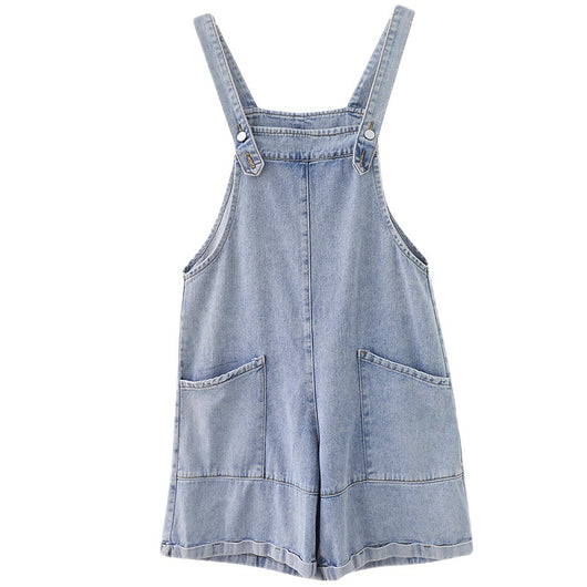 Shorts Vaquero Talla Grande con Tirantes - Estilo Literario - Image 6