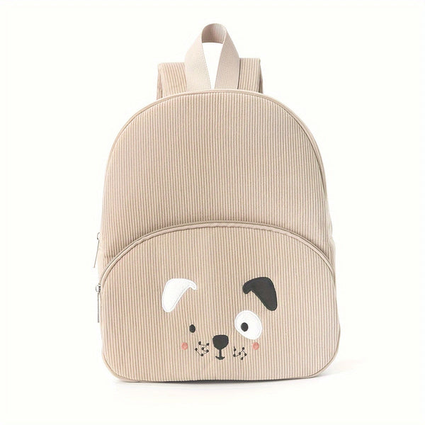 Mochila de Pana con Lindo Oso Bordado