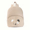 Mochila de Pana con Lindo Oso Bordado