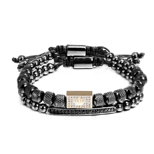 Pulsera Cuadrada Artesanal para Hombre - Diseño Versátil y Personalidad - Image 3