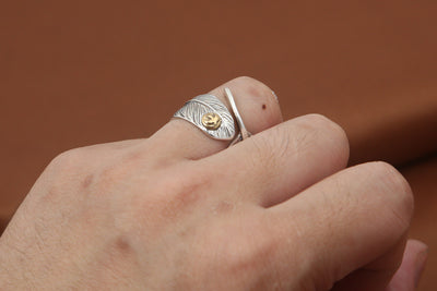 Anillo de Plata Tailandesa Vintage Águila Volante Takahashi Goro para Hombre - Image 10