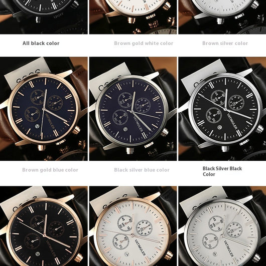 Reloj Empresarial Multifunción Estilo Coreano para Hombre - Image 26