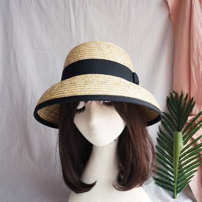 Sombrero Playero Vintage de Paja con Ala Acampanada Estilo Francés - Image 5