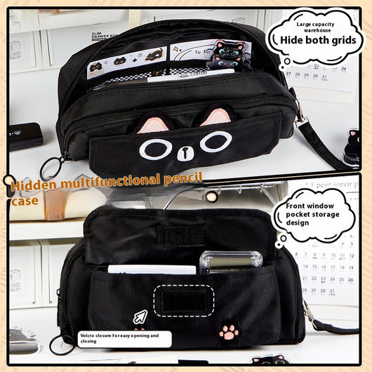 Bolsa de Útiles Gato Fashion Capacidad Grande - Image 3