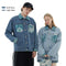Chaqueta de Mezclilla Suelta Estampada para Parejas