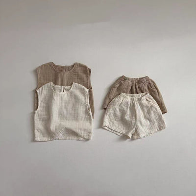 Conjunto de Shorts y Chaleco Transpirable a Juego para Niños - Image 12