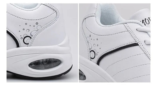 Zapatillas Deportivas para Mujer de Cuero con Suela Gruesa y Transpirabilidad - Image 16
