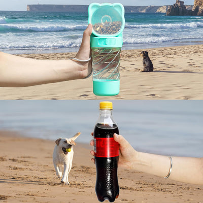 Botella de Agua 3 en 1 para Mascotas - Portátil con Dispensador de Alimento y Bolsas - Image 11