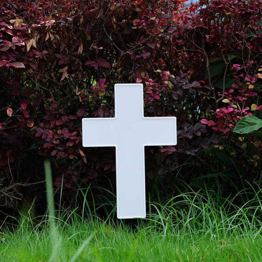 Cruz Luminosa Solar para Nichos - Luz Eterna para Tus Seres Queridos
