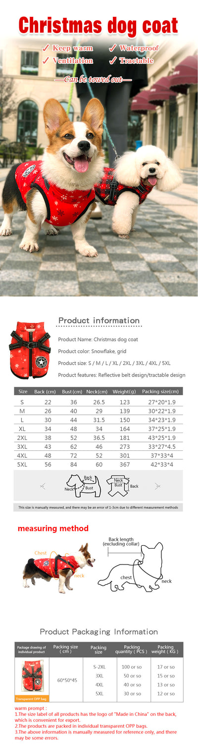 Abrigo Impermeable para Perros con Cinta Reflectante - Ropa Térmica Invierno - Image 3
