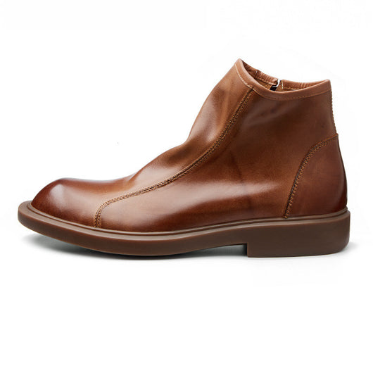 Botas Martin de Cuero Genuino con Punta Redonda para Hombre - Image 11