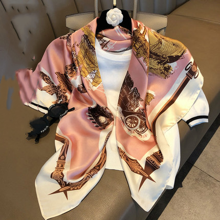 Pañuelos Cuadrados Geométricos para Mujer - Image 19